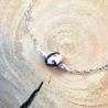 Bracelet Argent et perle Rhodonite