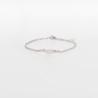 Bracelet Argent et perle Quartz Rose