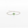Bracelet Argent et perle Aventurine