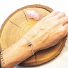 Bracelet Argent et perle Rhodonite